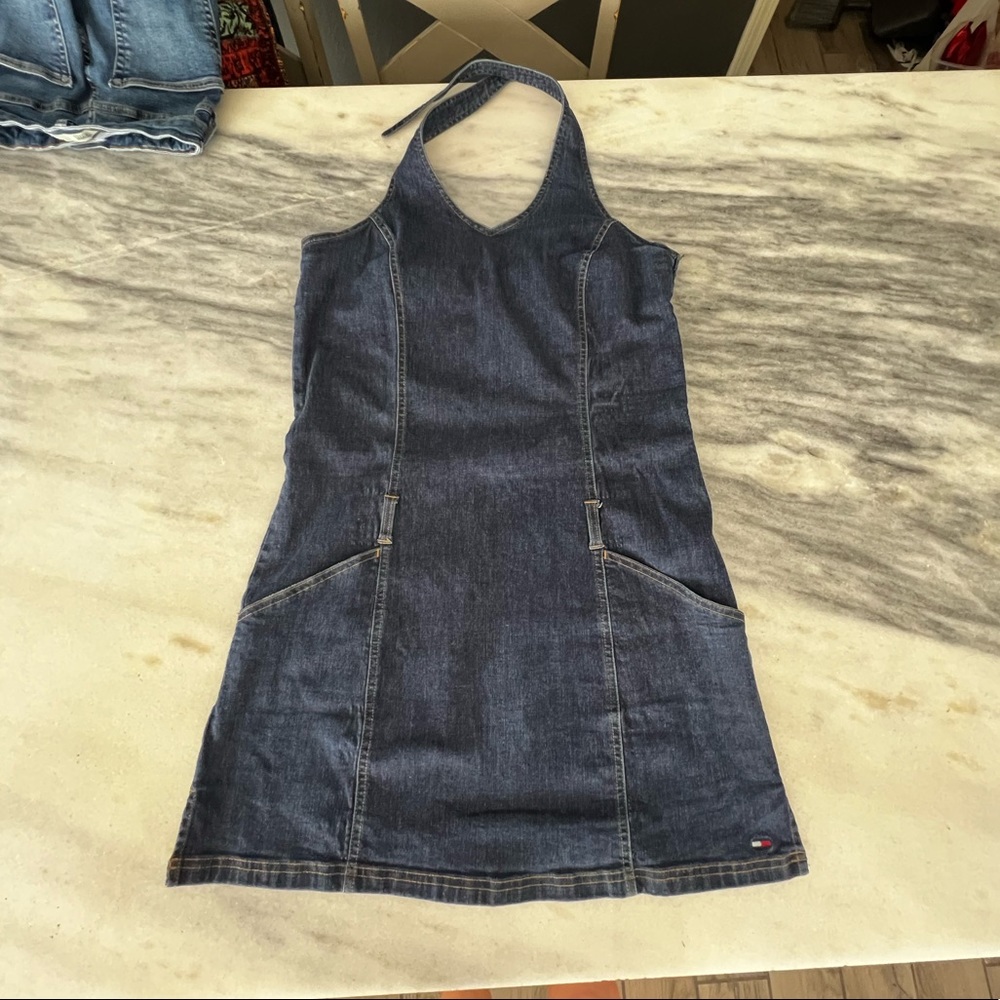 Vintage 2002 Tommy jeans halter dress.
